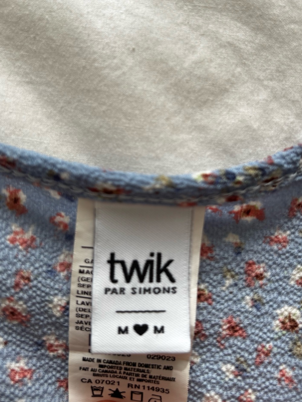 twik floral blue wrap dress - Picture 4 of 4